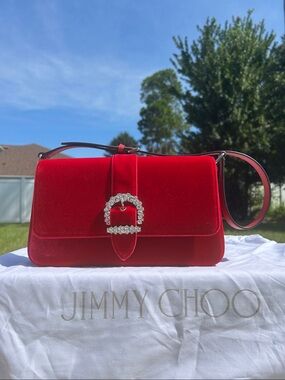 New Jimmy Choo Cheri shoulder bag w/ COA card & dust bag